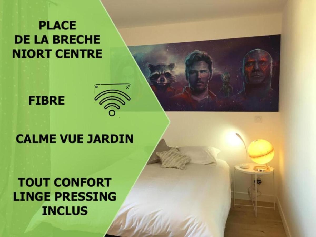 Ferienwohnung Le Galaxy Centre La Breche Wifi Calme Vue Jardin Niort Exterior foto